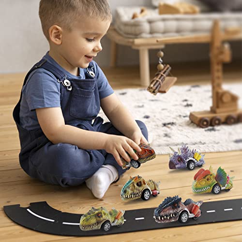 Pull Back Dinosaur Cars for Kids