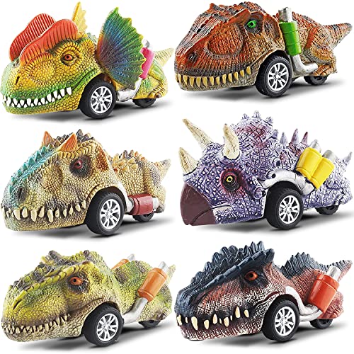 Pull Back Dinosaur Cars for Kids