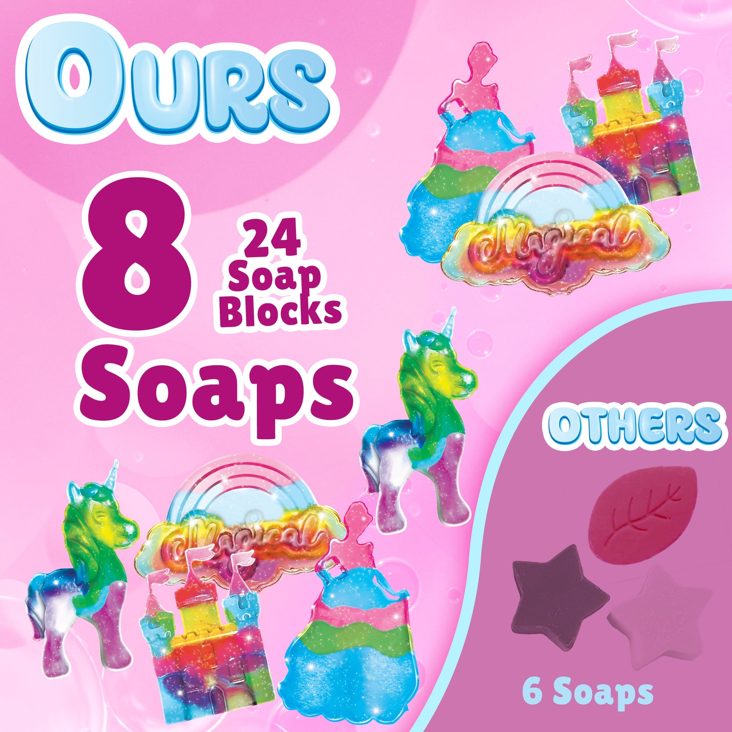 Bambibo DIY Soap Making Kit for Kids - MEGA Pack 52 Pcs