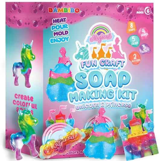 Bambibo DIY Soap Making Kit for Kids - MEGA Pack 52 Pcs