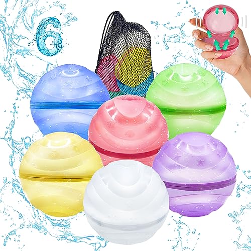 Bambibo Reusable Water Balloons for Kids - Pack of 6