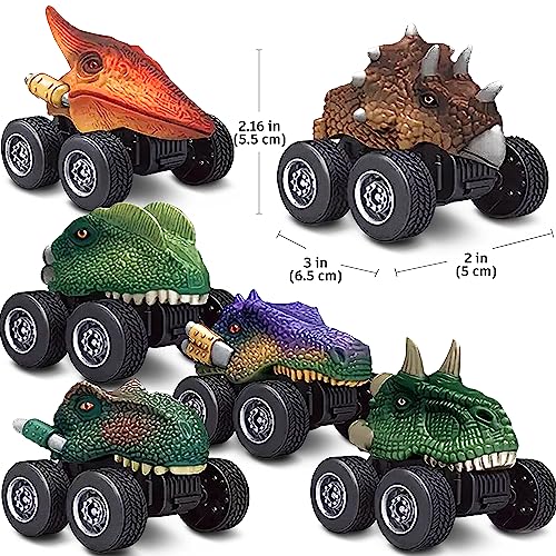 Bambibo Dinosaur Toys for Kids 3-5 - Pack of 6