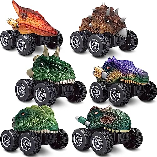 Bambibo Dinosaur Toys for Kids 3-5 - Pack of 6